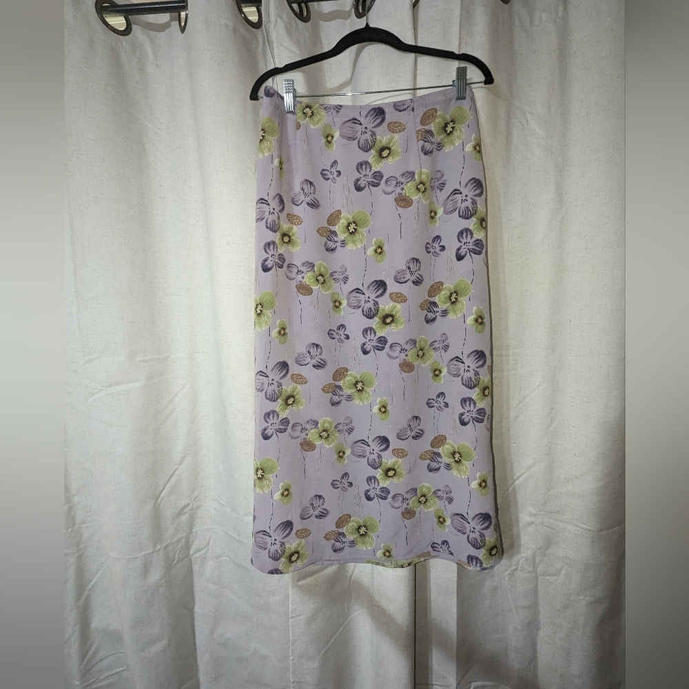 Vintage Floral Maxi Skirt